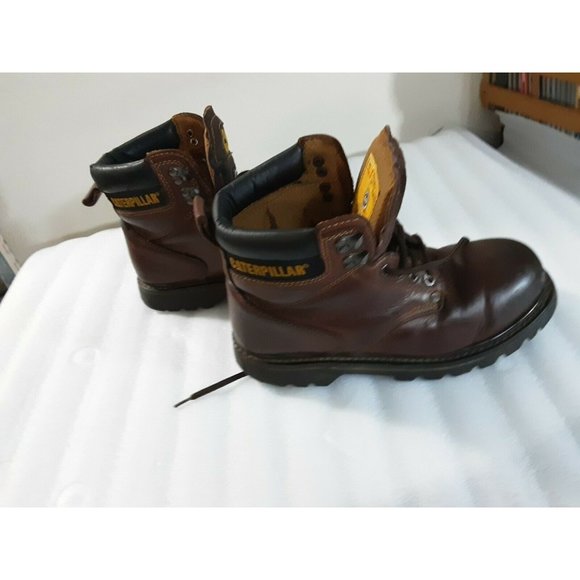Caterpillar Brown Steel Toe Oil Resistant Mens Shoe US Size 8 1/2 main image 4